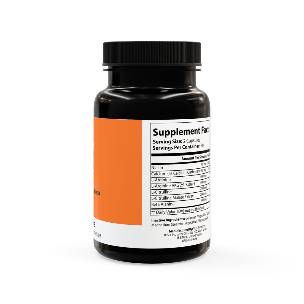 L-Arginine Supplement (60 Capsules) - HOPE Athlete Apparel and Wellness