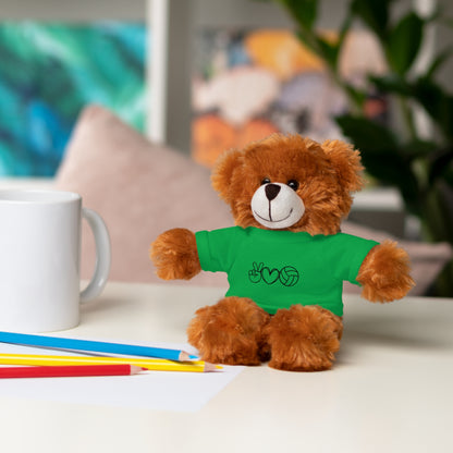 Cute Volleyball Teddy Bear with Tee, Stuffed Animal Gift