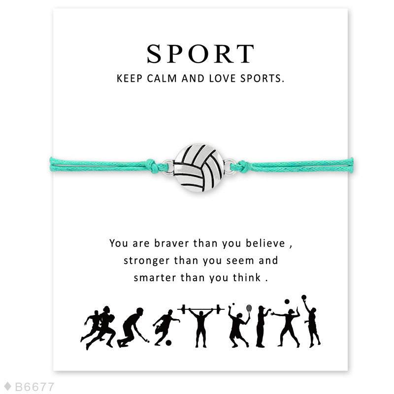 Double Drop Ball SPORT Blessing Card Bracelet - HOPE Athlete Apparel & Wellness 