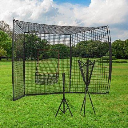 Baseball Practice Net with Strike Zone, Tee, Caddy, and Carry Bag -