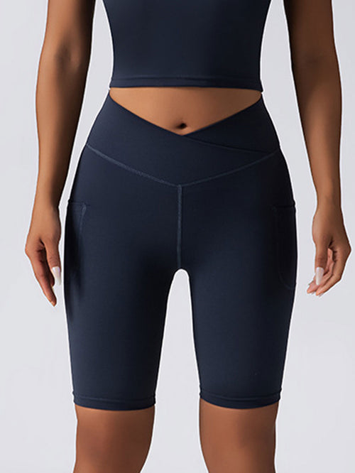 2 Pack Women's High Waist Biker Shorts - Workout Yoga Running