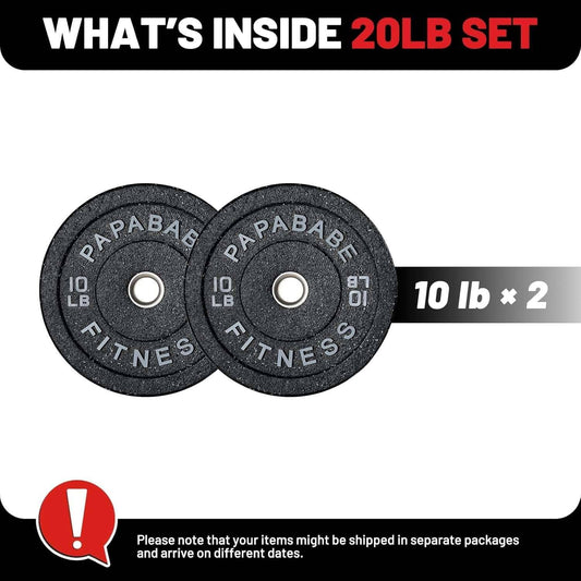 Weight Plates Set - Durable Rubber Weight Plates Set for Ultimate Floor Protection -
