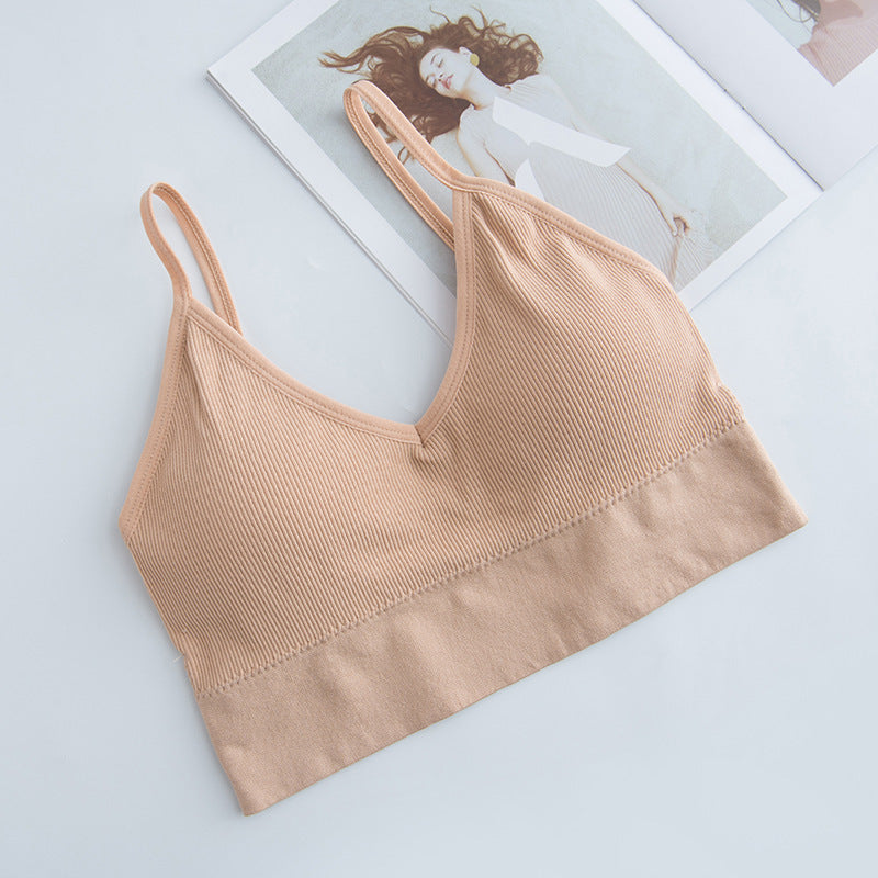 Women's Wirefree Sports Bra - Seamless Athletic Vest