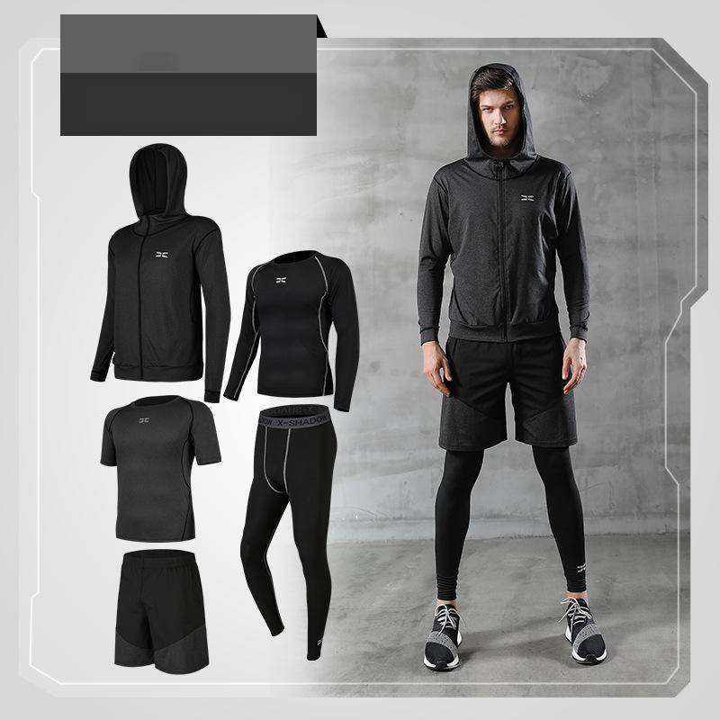 Men's Running Quick-Drying Sports Suit - 5-Piece Training Set - HOPE Athlete Apparel and Wellness