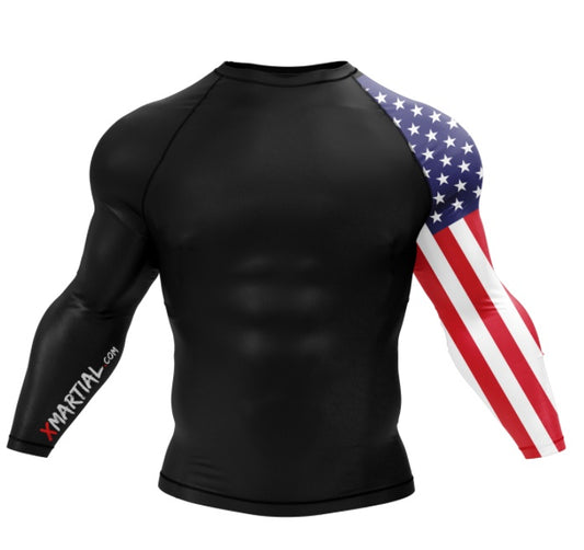 American Warrior Rash Guard - XM Performance Wear