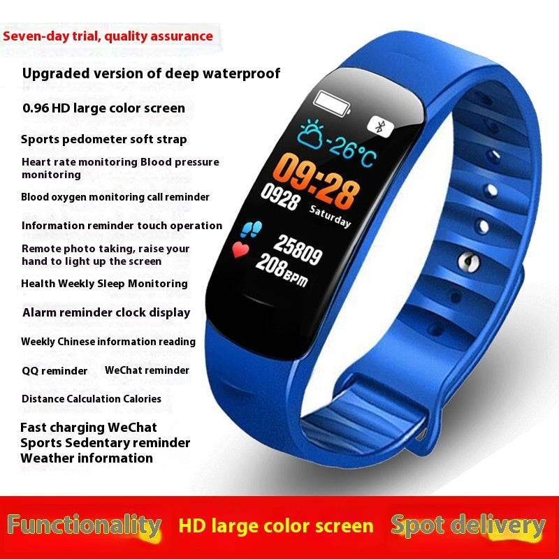 C1 Blood Pressure Heart Rate Waterproof Smart Watch - HOPE Athlete Apparel & Wellness 