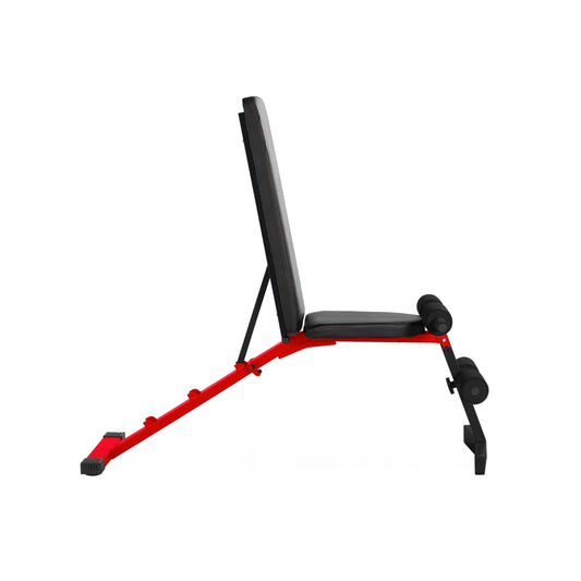 Strength Adjustable Weight Bench - 600 lb Capacity, Red -