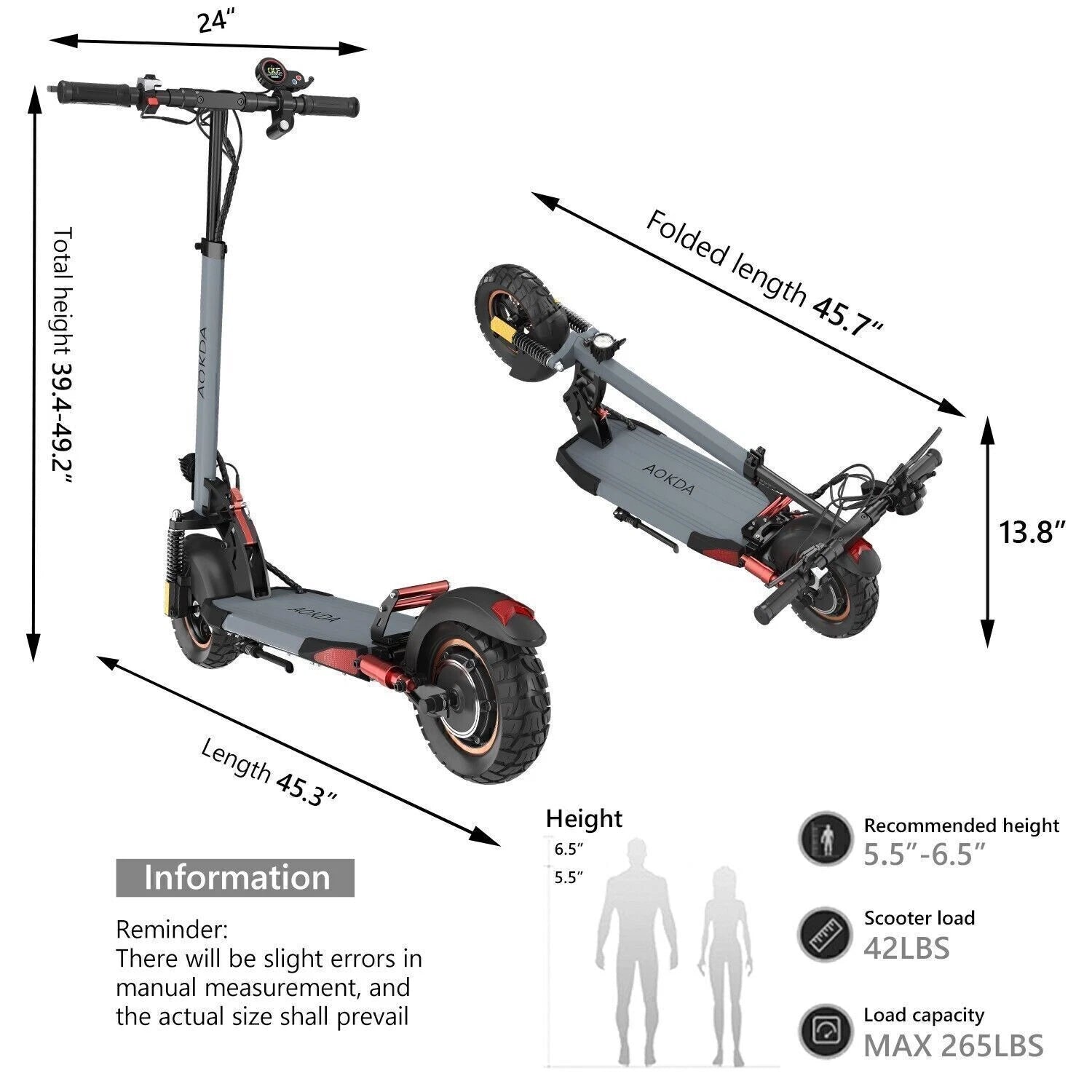 800W 10Ah Commuter E-Scooter W/Seat, 28Mph 26Mi 3-Speed for Adults/Teens 12+