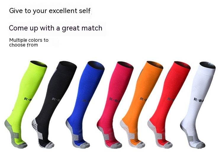 Towel Bottom Long Soccer Socks – Ankle Support & Calf Protection - HOPE Athlete Apparel & Wellness 