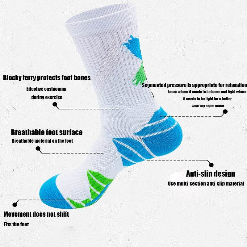5 Pairs For Men Compression Running Socks Athletic Socks