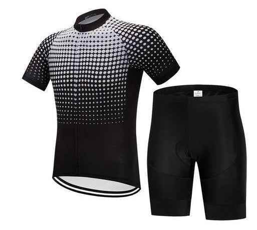 Men's Cycling Set - White Dots