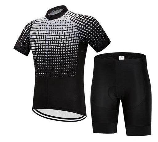 Men's Cycling Set - White Dots