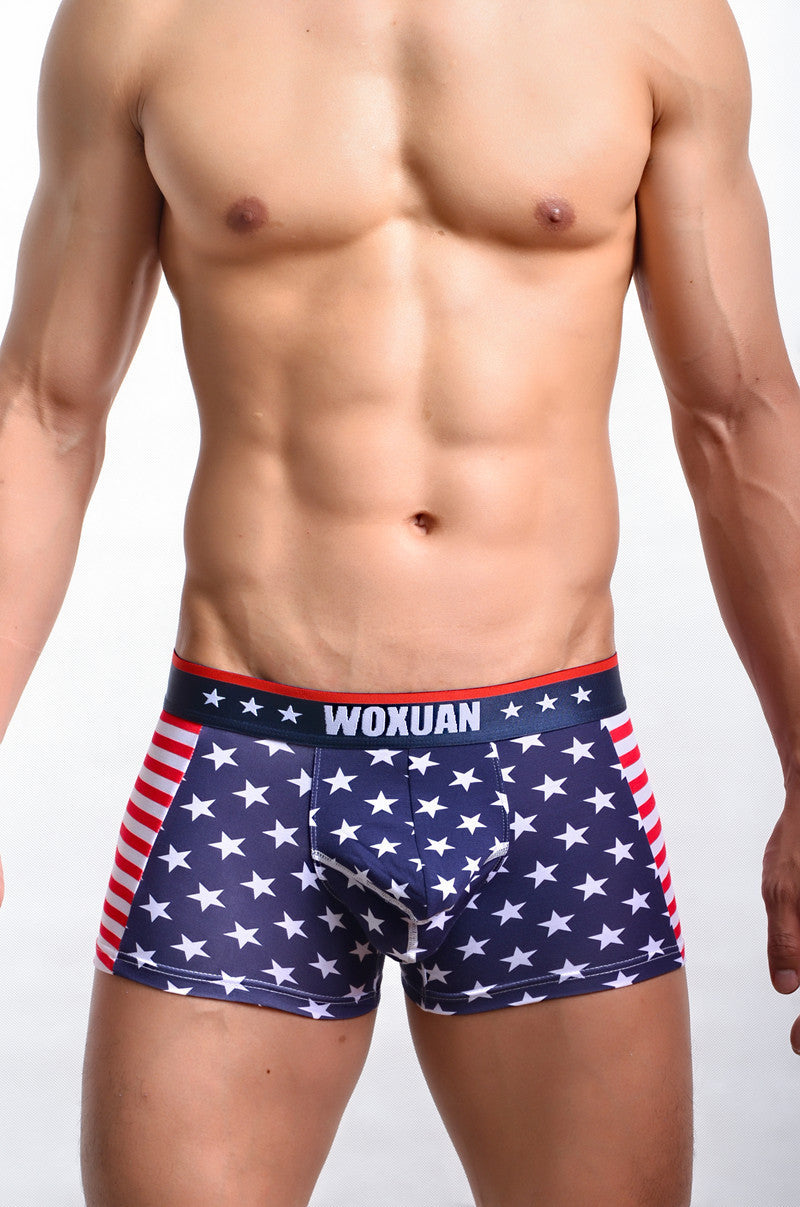American flag printed ribbed boxers - HOPE Athlete Apparel and Wellness