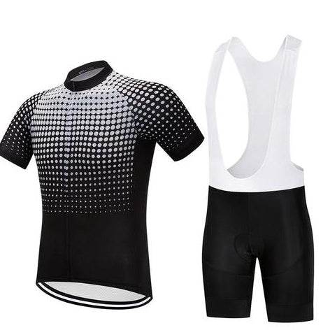 Men's Cycling Set - White Dots