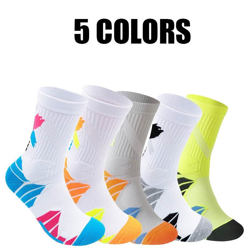 5 Pairs For Men Compression Running Socks Athletic Socks