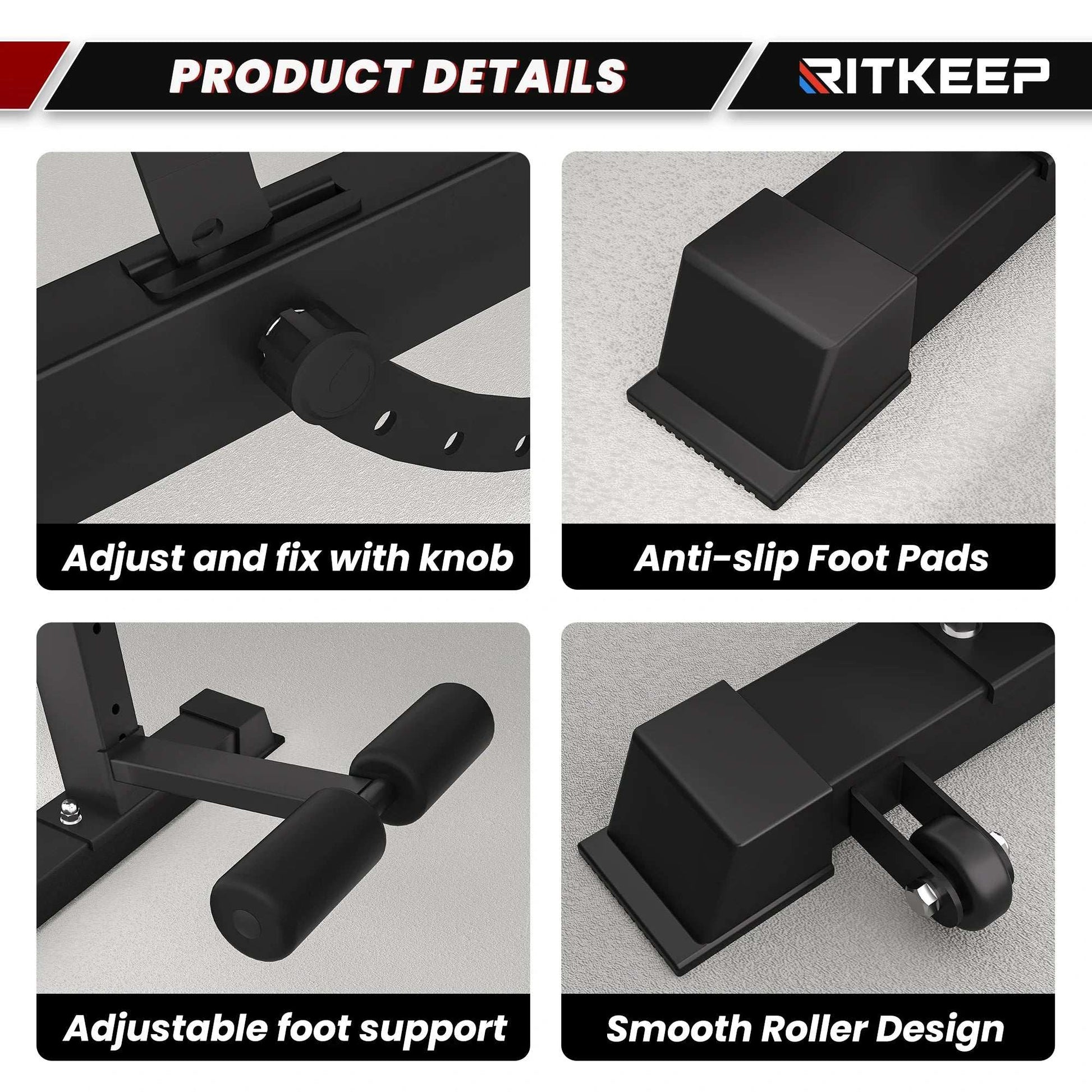 Foldable Adjustable Weight Bench with Leg Attachment for Versatile Workouts -