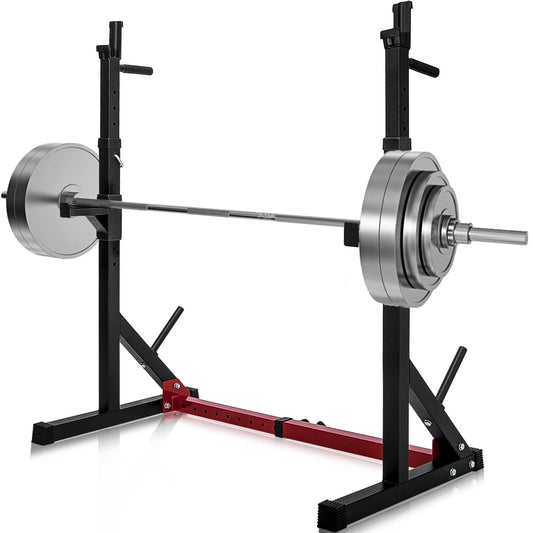 Adjustable Weight Lifting Bench with Barbell Stand - 550lb Capacity for Home Gym Fitness -