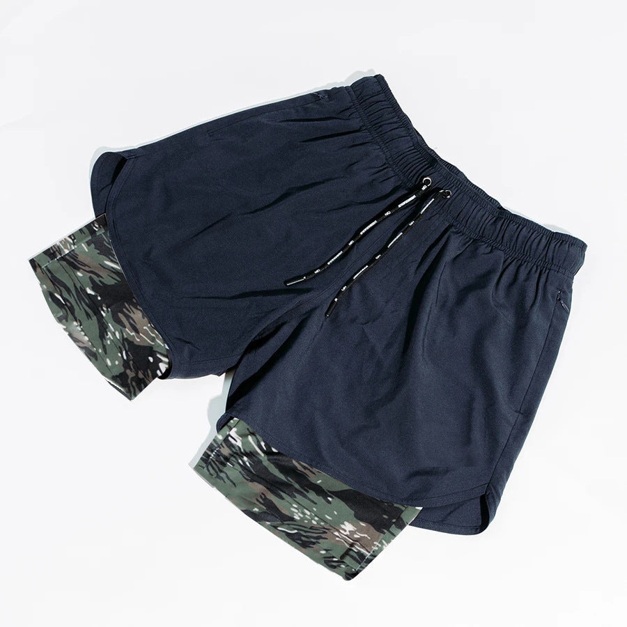 Gym Pants - Outdoor Style with Zip Pocket & Double Layer