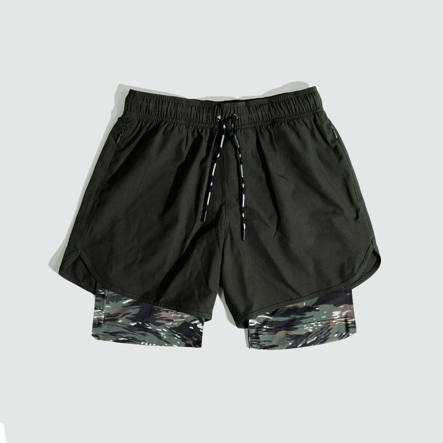 Gym Pants - Outdoor Style with Zip Pocket & Double Layer
