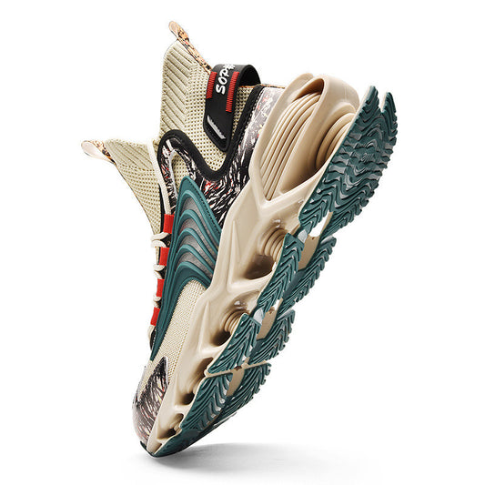 Large Size Mesh Shoes - Men's Flying Woven Design