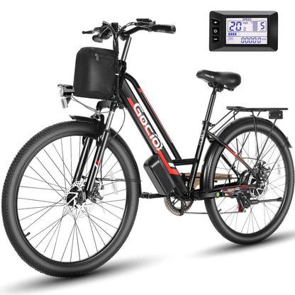 Electric Bike for Adults - 48V Electric Bicycle, 19.8Mph Cruiser Ebike -