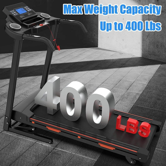 Automatic Tilt Folding Treadmill - 400LBS Capacity, 2.5HP Motor for Home Fitness - HOPE Athlete Apparel & Wellness 