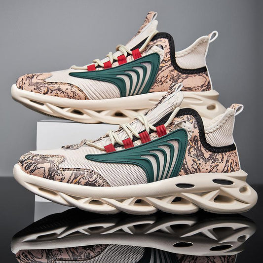 Breathable Graffiti Mesh Sneakers for Sports & Running | Lightweight & Stylish