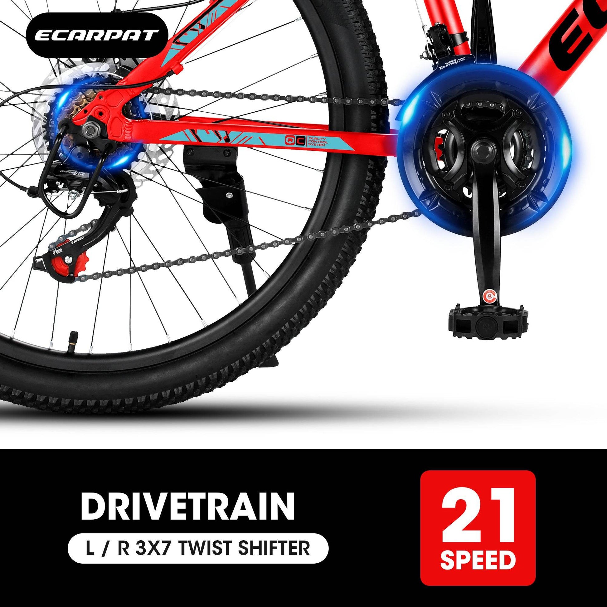 A24299 24-Inch Mountain Bike – Aluminum Frame, Shimano 21-Speed - HOPE Athlete Apparel and Wellness