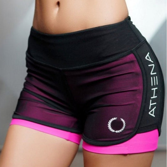 Women's Casual Shorts for Workout -Two Sports Shorts Style
