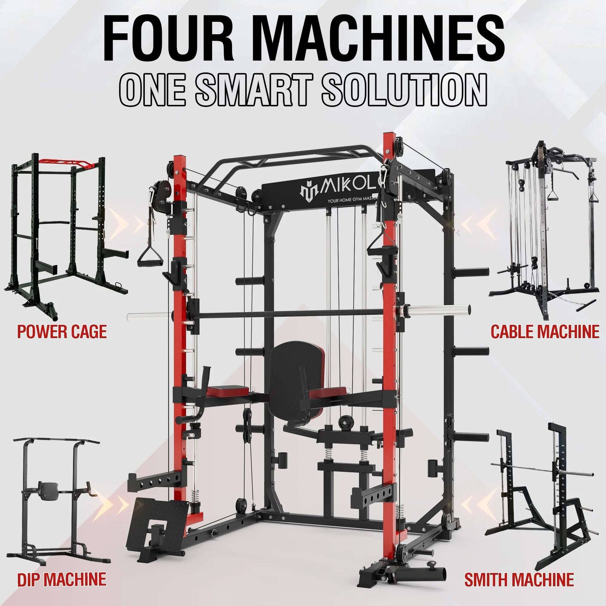 All-In-One Smith Machine – The Ultimate Functional Trainer for Your Home Gym -