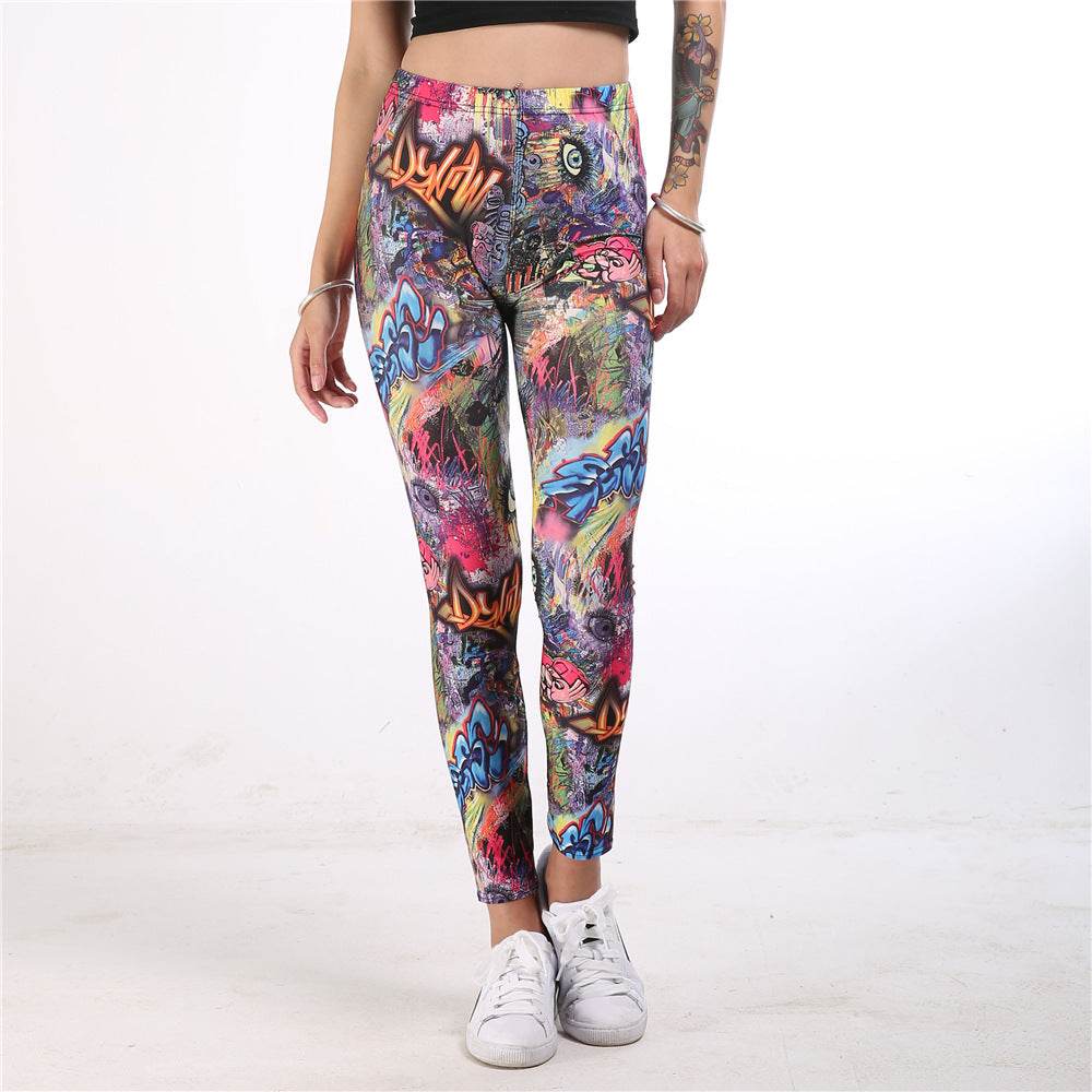 Doodle sport yoga pants - HOPE Athlete Apparel and Wellness