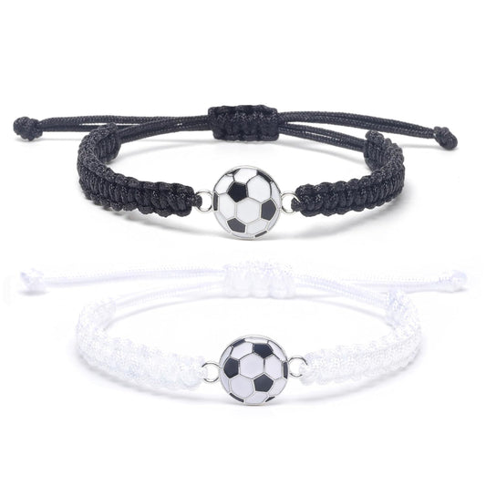 Team Spirit Braided Sport Bracelets - Adjustable Sports Accessories