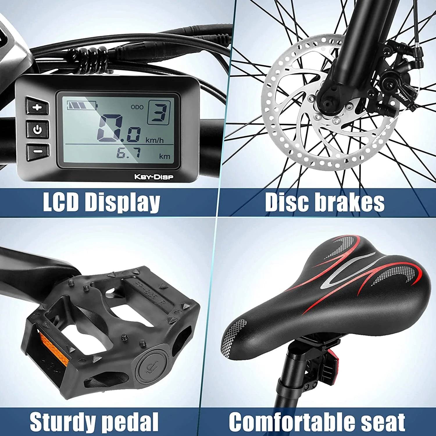 Electric Bike 26" X 4.0 Fat Tire Electric Bike All Terrain 48V 500W -