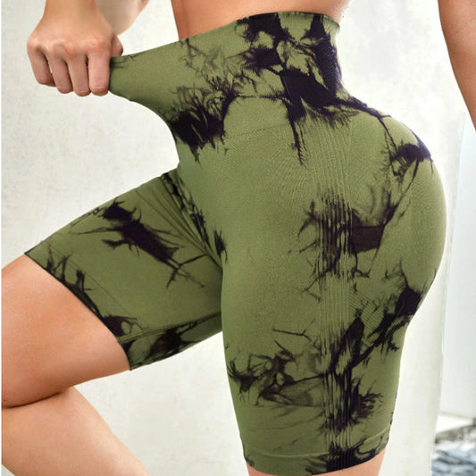 Summer Fitness Leggings - Tie-Dye Print & Sexy Fit