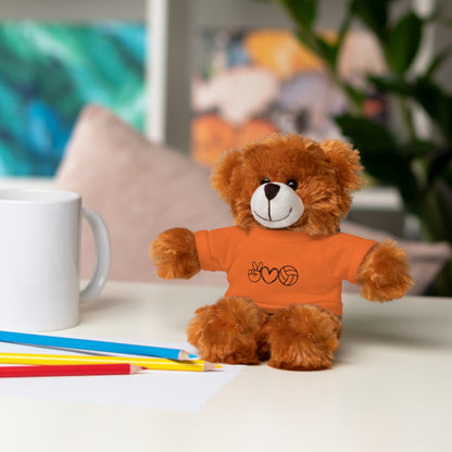 Cute Volleyball Teddy Bear with Tee, Stuffed Animal Gift