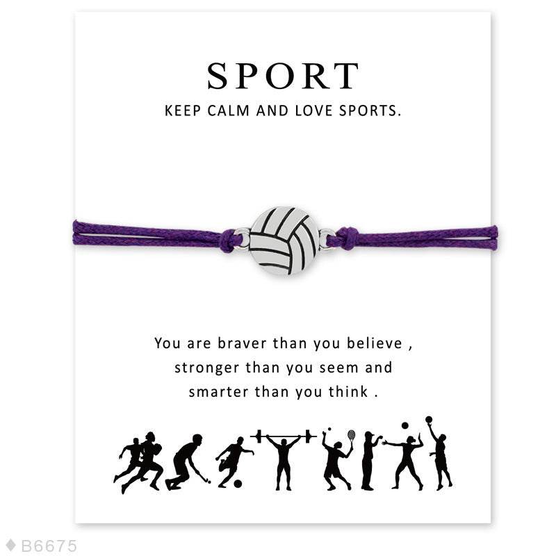 Double Drop Ball SPORT Blessing Card Bracelet - HOPE Athlete Apparel & Wellness 
