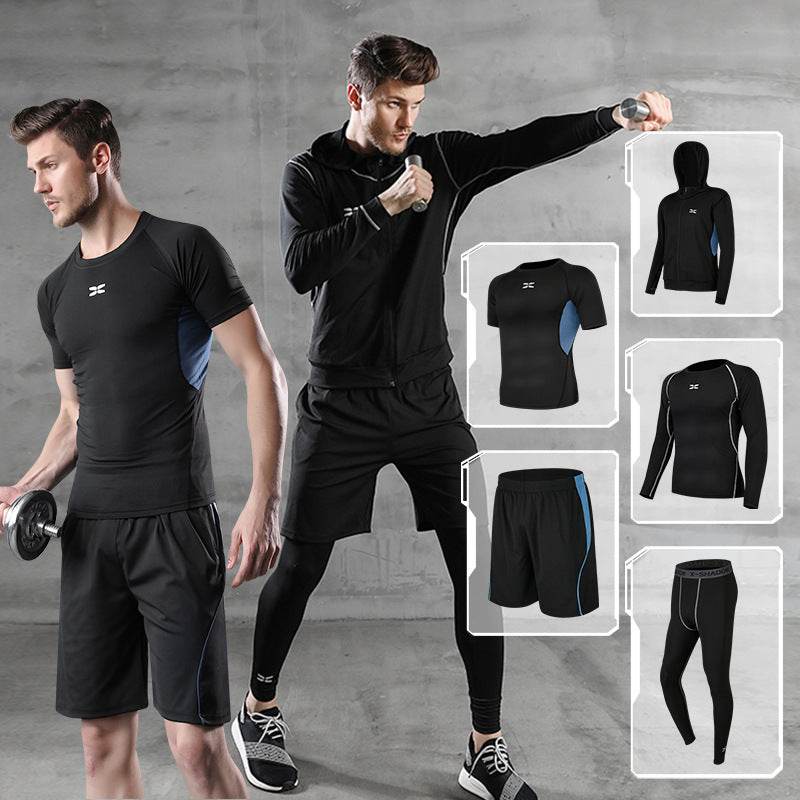 Men's Running Quick-Drying Sports Suit - 5-Piece Training Set - HOPE Athlete Apparel and Wellness