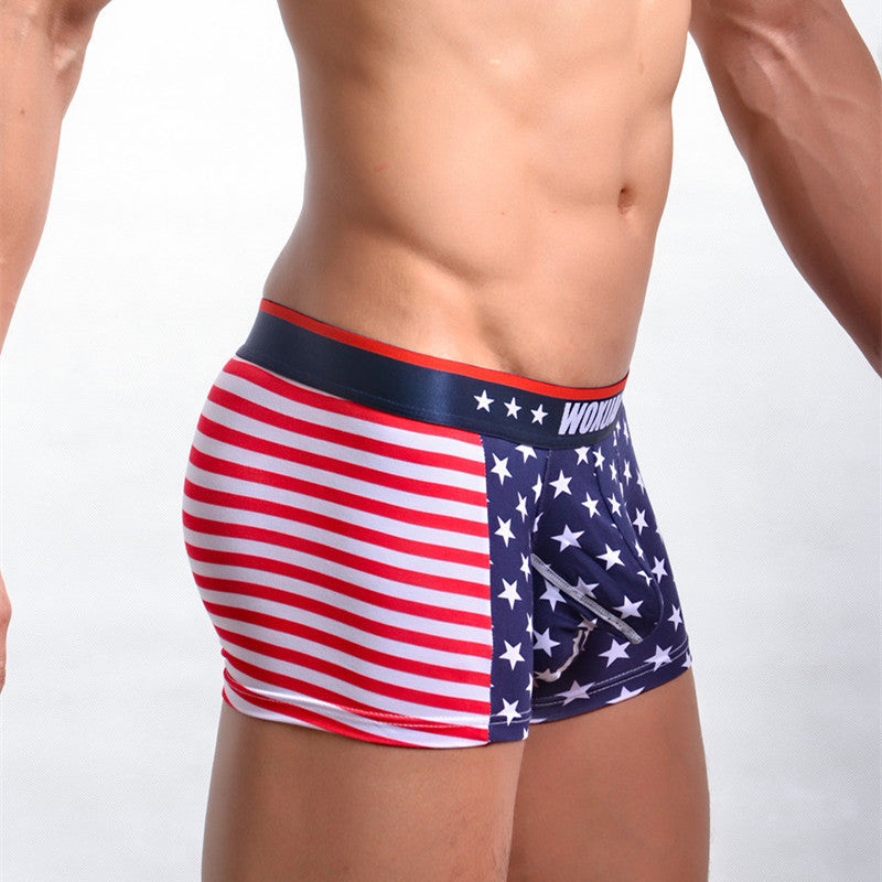 American flag printed ribbed boxers - HOPE Athlete Apparel and Wellness
