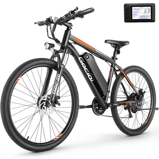 27.5" Electric Mountain Bike 500W E-Bike with 48V 10.4Ah Battery, 19.8MPH Long Range Electric Bicycles with Aluminum, Lockable Front Fork Suspension, LCD Mountain E Bike for Adults, UL2849