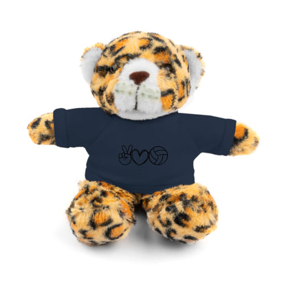 Cute Volleyball Teddy Bear with Tee, Stuffed Animal Gift