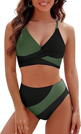 Split Suit Color Matching Lace Bikini