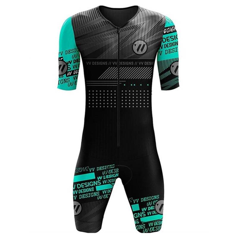 Triathlon One Piece Cycling Short Sleeve