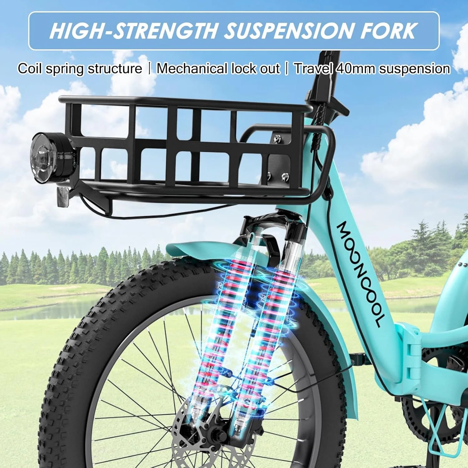 TK1 20" Fat Tire Folding Electric Tricycle W/ Rack Bags, 750W Motor 48V Foldable Ebike Electric Trike for Adults, 3 Wheel Electric Bicycle with Front & Rear Baskets