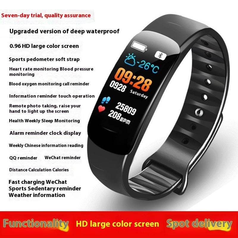 C1 Blood Pressure Heart Rate Waterproof Smart Watch - HOPE Athlete Apparel & Wellness 