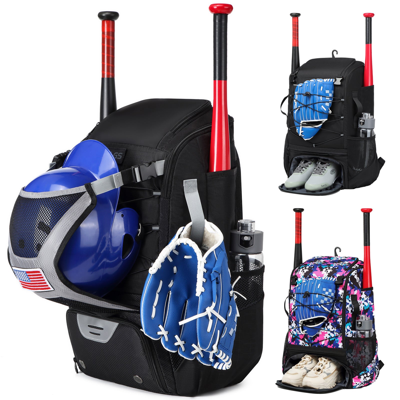 Baseball Equipment Backpack - Large Capacity Portable Multifunctional Bag - HOPE Athlete Apparel and Wellness