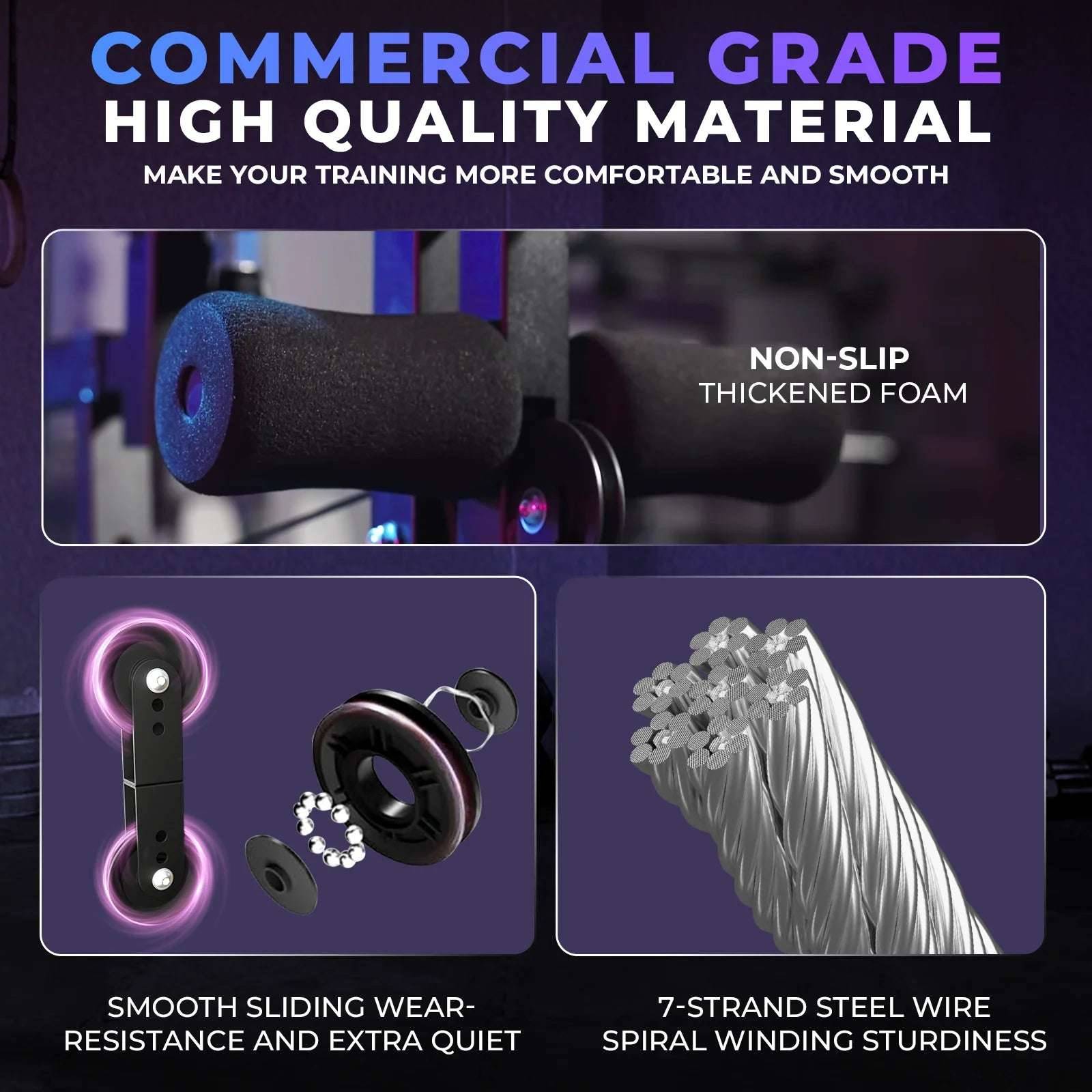 Home Gym Workout Station for Full Body Weight Cable Training -