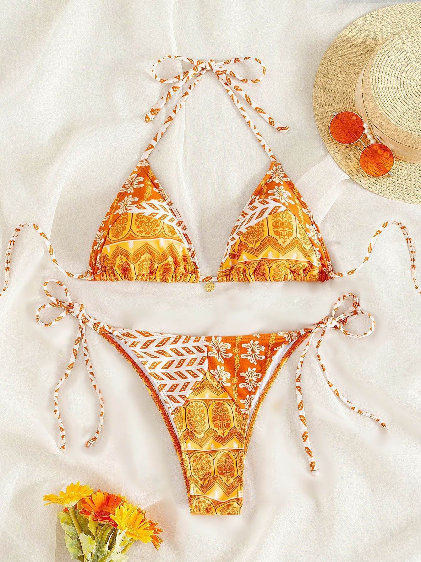 Split Bikini Swimsuit - Printing & Stitching Details - HOPE Athlete Apparel & Wellness 