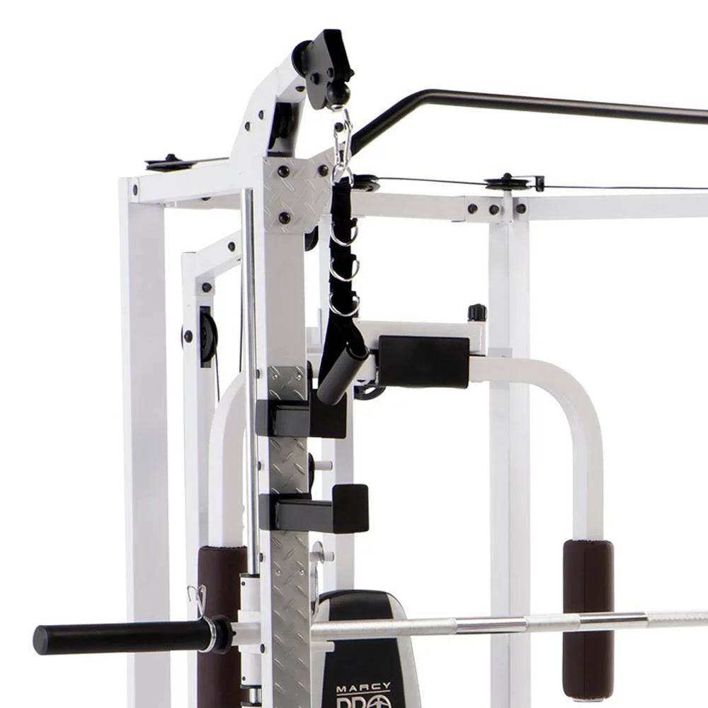Combo All-in-One Home Gym Equipment for Full Body Workout - White -