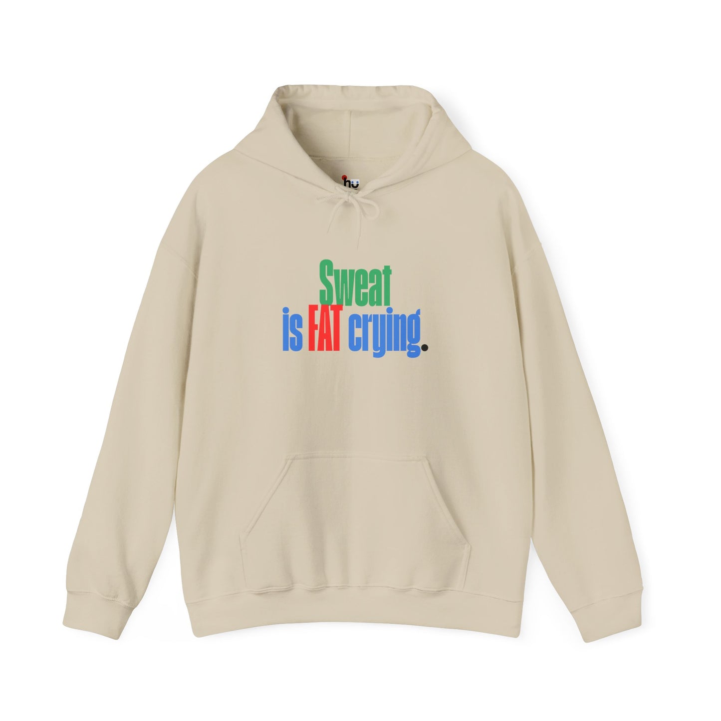 Men's Gym Hoodie - Sweat is Fat Crying | Motivational Weightlifting Apparel