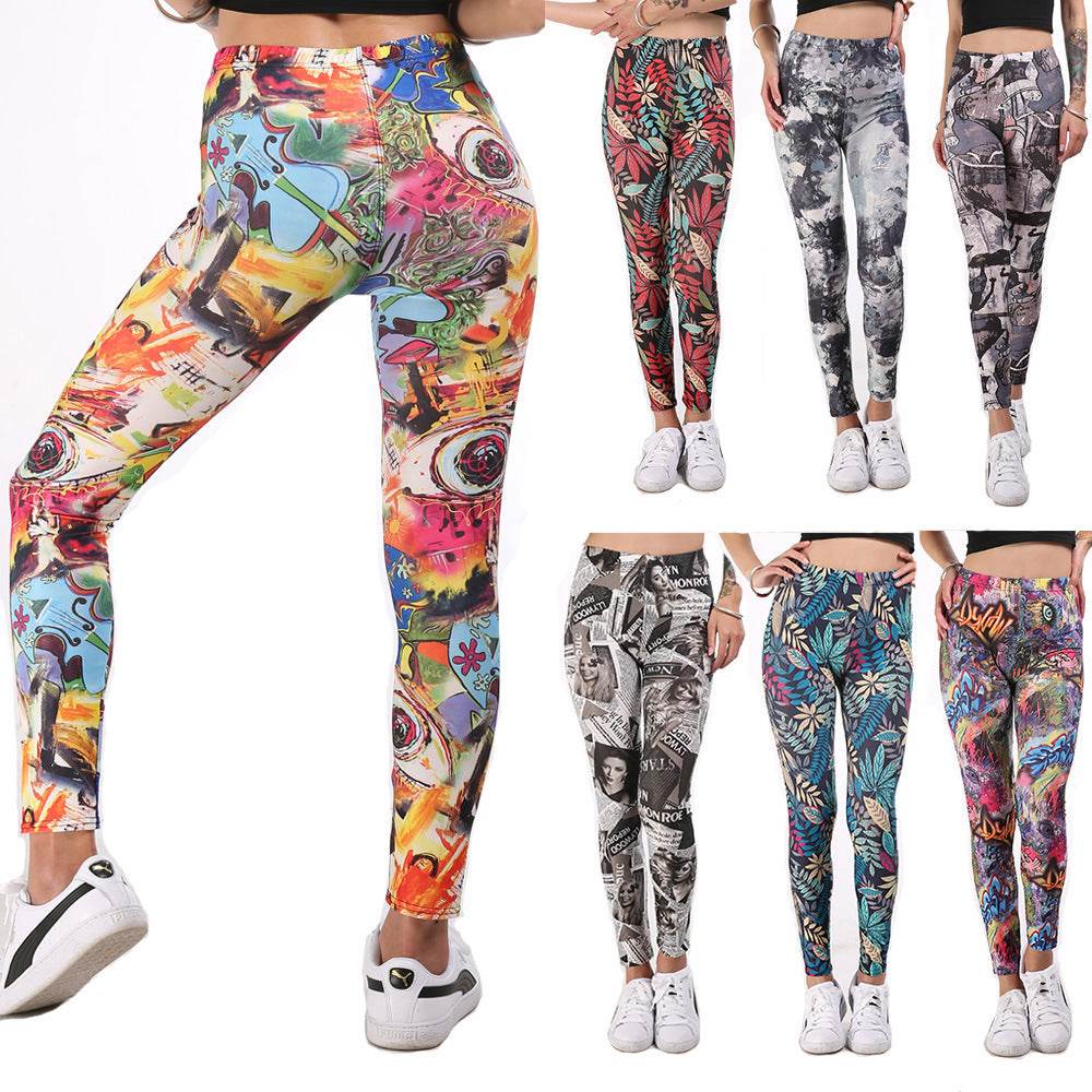 Doodle sport yoga pants - HOPE Athlete Apparel and Wellness